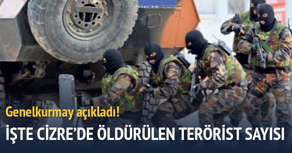 Cizre’de etkisiz hale getirilen terörist sayısı açıklandı