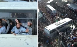 İsrail’in serbest bıraktığı Filistinli esirler Gazze’de