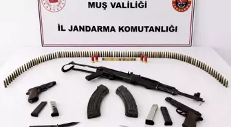 Muş’ta silah ve mühimmat ele geçirildi