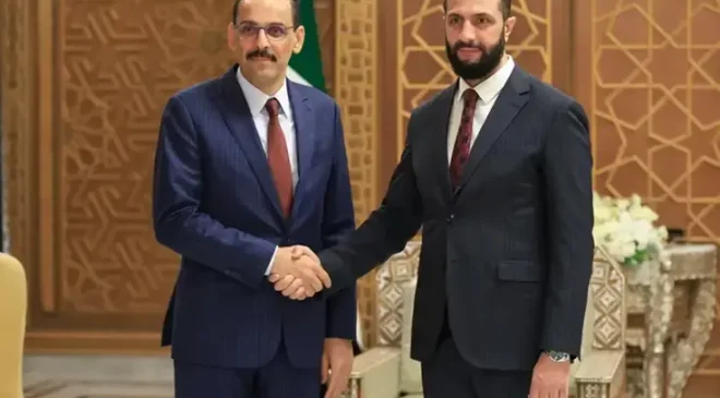 Şam’da tarihi zirve! MİT Başkanı Kalın, Şara ile bir araya geldi